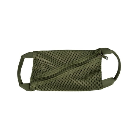 Compact Mesh Pouch - Olive Green