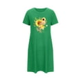 thumbnail image 5 of WJHWSX Nightgowns for Women,Womens Nightgown,Comfort Fit,Moisture Wicking,Printed,Green,XL, 5 of 5