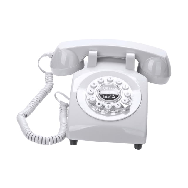 Libro de Visitas para boda, escritorio, teléfono, grabación decorativa, mensajes de Audio, teléfono fijo Retro, teléfono Vintage con cable para fiesta