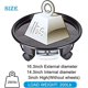thumbnail image 5 of Nvzi Carrito para plantas resistente de 16,3 pulgadas con contenedor de agua, soporte para plantas negro con ruedas, carrito para macetas para interior y exterior (1 unidad), 5 of 5