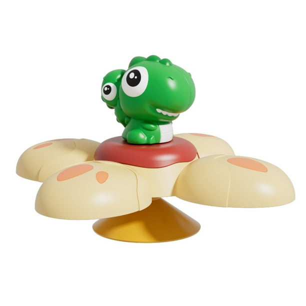 Lindo juguete giratorio con ventosa para mascotas, juguetes de baño para bebés, ventosa giratoria para mesa de comedor, molino de viento giratorio, juguete antiestrés.
