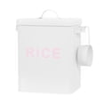 thumbnail image 1 of Recipiente de metal Inteprter Cubos de arroz Grano Lata polvo Lavandería caja de polvo Blanco, 1 of 6