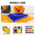 thumbnail image 3 of OUNONA 3Pcs Blue Plastic Paint Trays with Stackable Design for Pigment Mixing and Storage, 3 of 8