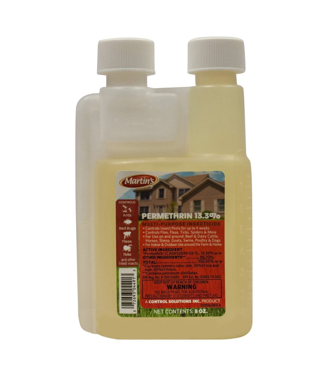 Martin's Permethrin 13.3% Multi-Purpose Insecticide - For Biting Insects - 8 fl oz by Control Solutions