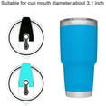 thumbnail image 4 of Couvercles de Remplacement pour Gobelet 20 OZ, (2 Pack) Couvercle Anti-Déversement et Résistant aux Éclaboussures pour Rambler, Ozark Trail, Rtic, Sans BPA & Compatible avec Paille, Noir+bleu, 4 of 6
