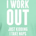 thumbnail image 3 of CafePress - I Work Out Just Kidding I Take Naps T Shirt - Men's Classic Graphic Cotton T-Shirt, 3 of 4