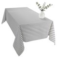 thumbnail image 2 of Gray Striped Table Cloth Waterproof Tablecloths, Modern Minimalist Vertical Stripes Lines Tablecloth Dining Table Cover for Kitchen Party Tabletop Outdoor, Rectangle Tablecloth 60x120 Inch, 2 of 9