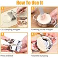 thumbnail image 3 of 6 Piece Dough Press Set, Ravioli Maker, Dumpling Maker Set, Dumpling Maker Machine, Dumplings Wrappers, Ravioli Biscuit Cutters, Dumpling Maker, Dumpling Cutter, Pastry Tools, 3 of 9