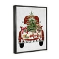 thumbnail image 3 of Stupell Industries Believe Seasonal Christmas Truck Graphic Art Jet Black Floating Framed Canvas Print Wall Art, Design by Lettered and Lined, 3 of 6
