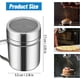 thumbnail image 2 of polvos de azúcar en polvo con asa, acero inoxidable de malla fina de acero inoxidable con tapa de plástico, agitr de draga de tamiz para polvo, azúcar, canela, cacao, café, harina, sal (6 onzas), 2 of 3