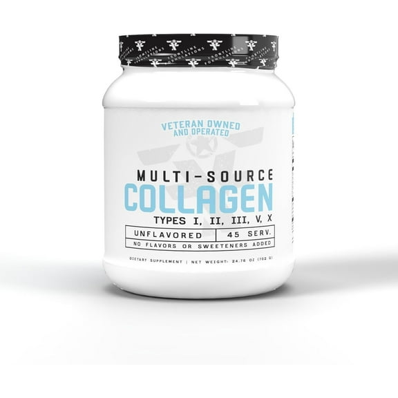 Frontline Formulations Multi-Source Collagen, Promotes Hair, Skin and Nail Health, Unflavored