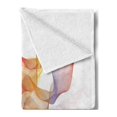 thumbnail image 2 of Smoke Soft Flannel Fleece Throw Blanket, Digital Design Vapor Waves as Abstract Multicolored Smoke with Series of Lines, Cozy Plush for Indoor and Outdoor Use, 50" x 70", Multicolor, by Ambesonne, 2 of 5