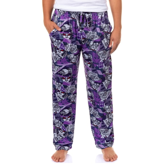 Transformers Decepticons Pajamas Men's Megatron Adult  Lounge Sleep PJ Pants