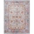thumbnail image 1 of Turkish Oriental Floral Turkish Distressed Blue Area Rug, 1 of 5