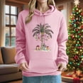thumbnail image 2 of Enjoytime Christmas Sweatshirts for Women Cute Printed Long Sleeve Pullover Hoodies Casual Comfy Fall Winter Clothes 2025 Pink XXL, 2 of 4