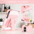 thumbnail image 3 of Dteck for Samsung Galaxy Tab S9 Plus Case 2023, Heavy Duty Rugged Military Grade Shockproof Case for Galaxy Tab S9 Plus / S9 FE Plus 12.4 Inch with Kickstand - S Pen Holder, Rosegold, 3 of 5