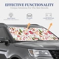 thumbnail image 4 of Gaeub Snowflakes Santa Claus Christmas Tree Foldable Auto Sun Blocker Visor, Sunshade for Car Front Window, Keeps Your Vehicle Cool - Large, 4 of 6