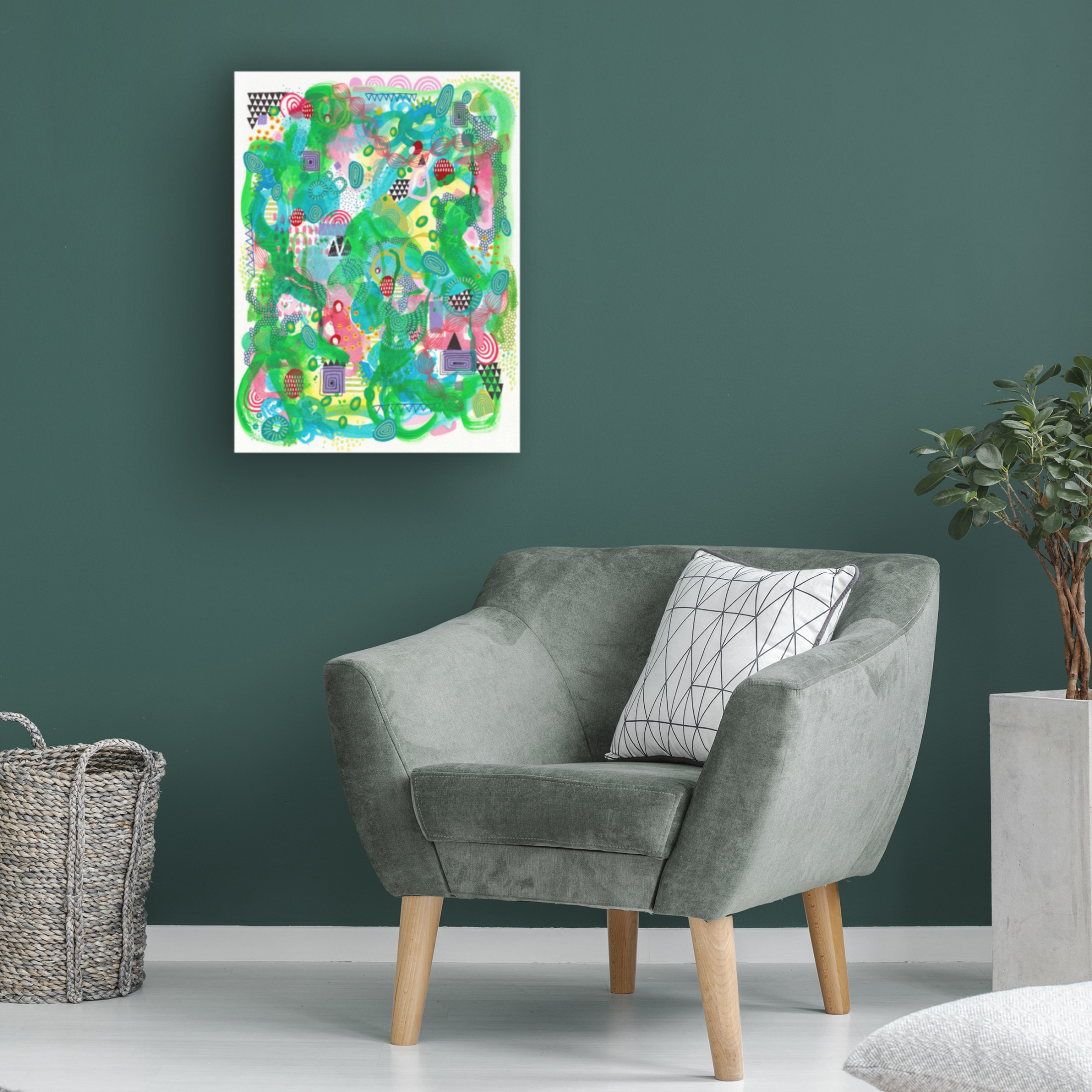 Canvas Wall Art - Van Dam Art 'Fresh Cut' Wall Art for Living Room, Bedroom, or Office Décor by Trademark Fine Art - 18 x 24 Inches