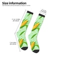 thumbnail image 2 of Fuzoiu Corn 7 Print Adult Stockings,Crew Socks,Unisex Fashion Socks, Casual Sports Socks,Comfortable Crew Socks for Everyday Wear and Sports, 2 of 6