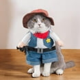 thumbnail image 6 of Pet Dog Cat Costumes Halloween Cosplay Costume Decoration Dog Cowboy Clothes M, 6 of 9