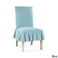 thumbnail image 7 of Classic Slipcovers Roman Key Short Pleated Dining Chair Slipcover Red, 7 of 7