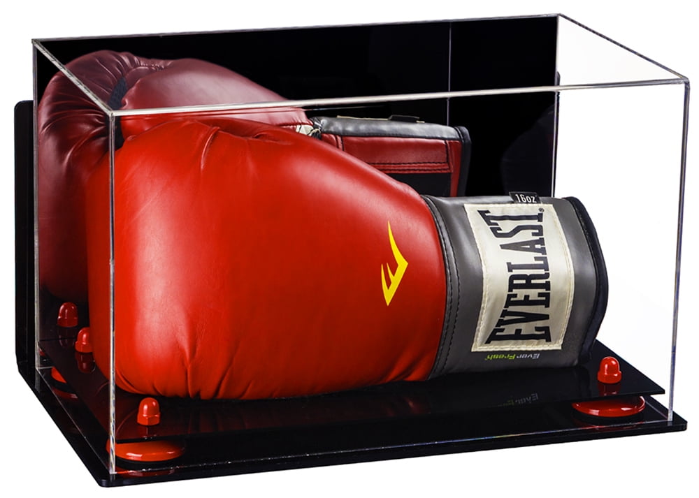 Deluxe Acrylic Single or Double Boxing Glove Display Case with Mirror