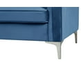 thumbnail image 4 of Morden Fort Contemporary Living Room Set Velvet Upholstered Accent Chair Loveseat Sofa Blue, 4 of 9