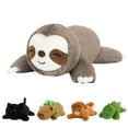 thumbnail image 3 of Assorted Lying Animal Plush Toys - 12 Inches Soft Stuffed Plushies | Cuddly Fluffy Plush Animals for Kids, Bedtime Snuggles, Travel Companions, Party Favors & Cozy Home Decor Gifts (C), 3 of 7