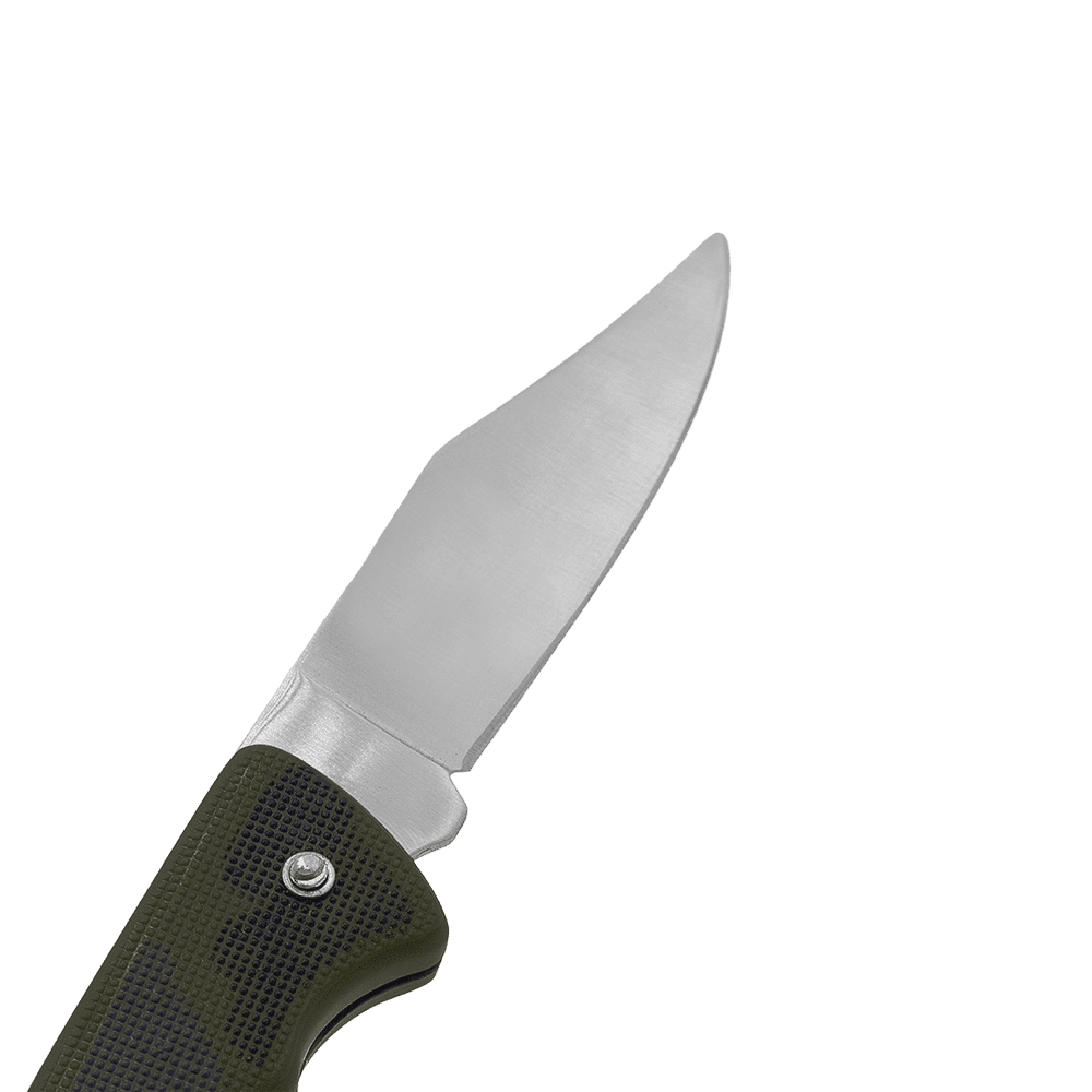 Zenport CSK7002 Folding Pocket Knife, Straight Blade, 4 Inch Blade, Green - 3 Pack