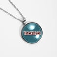 thumbnail image 4 of Thanksgiving Font Glass Design Circular Pendant Necklace - Elegant Statement Piece for Women, 4 of 5