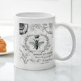 thumbnail image 3 of CafePress - Vintage French Shabby Chic Queen Bee Collage Mug - 11 oz Ceramic Mug - Novelty Coffee Tea Cup, 3 of 4
