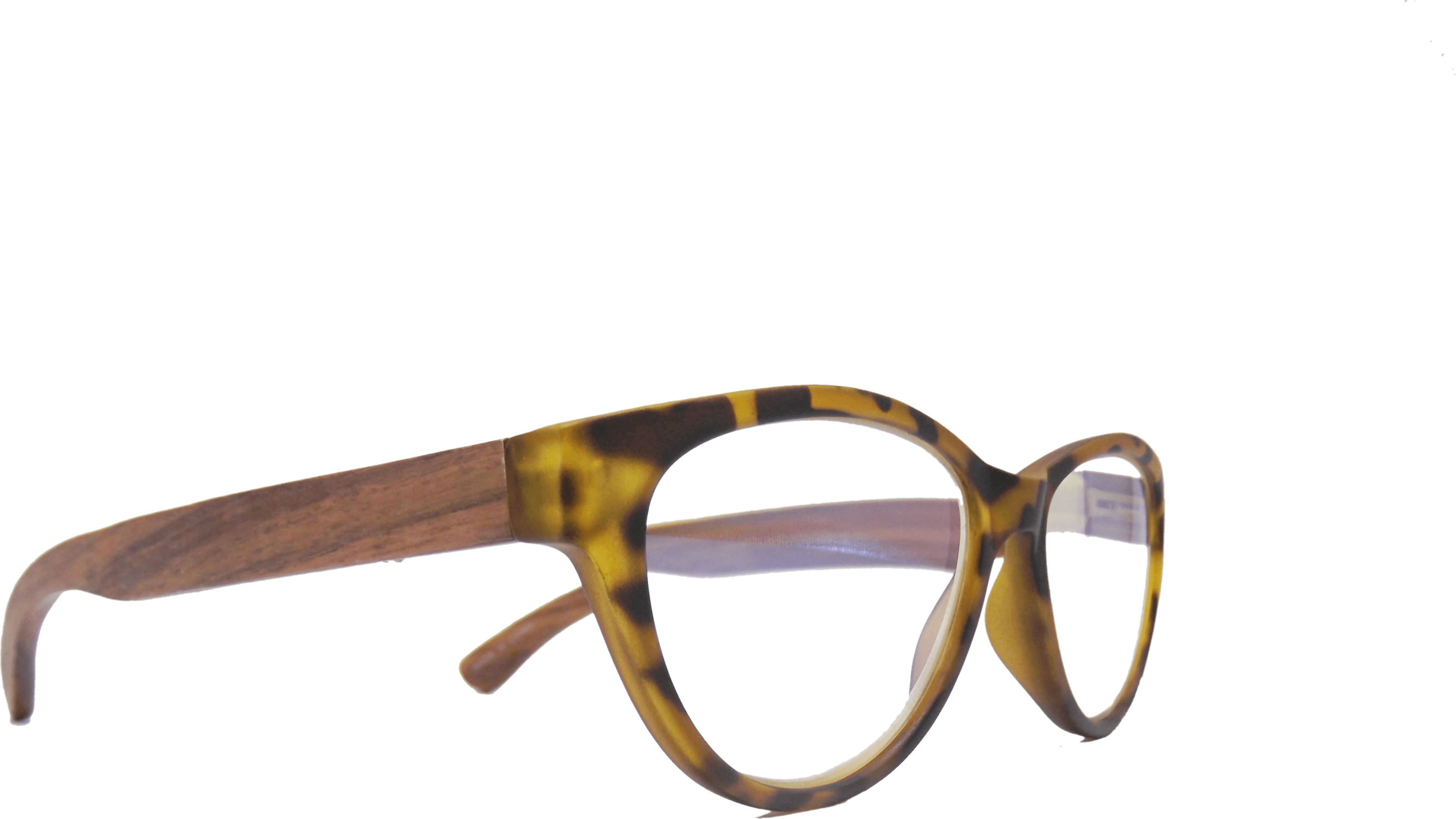 EYEGEMS Brand Blue Light Blocking Computer +2.50  Reading Glasses Eco Friendly Sustainable Walnut Wood Honey Tortoise 3461