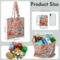 thumbnail image 2 of Butterfly and Stars Pattern Canvas Tote – Dreamy Watercolor Night Sky Reusable Bag for Women, 2 of 7