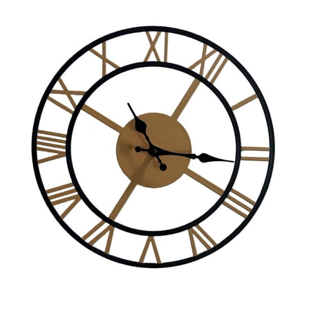 NANMELX Modern Oversized Arabic Roman Numerals Wall Clock Stylish Home Office Decors