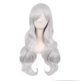 thumbnail image 1 of LinYooLi 28 Pouces/70 cm Perruque Synthétique Cheveux Longs Bouclés (Brun Blond Mélangé), 1 of 4
