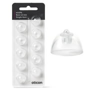 New - Oticon Single Bass miniFit Domes 12mm, 10.0 Count