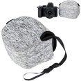 thumbnail image 1 of Neoprene Camera Case Pouch for Nikon Z50 + 16-50mm Lens with Lens Hood - Gray, 1 of 5