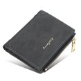 thumbnail image 1 of Cartera corta con cremallera para hombre, tarjetero vertical para múltiples tarjetas, monedero coreano de moda para jóvenes, 1 of 4