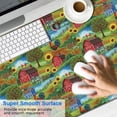 thumbnail image 2 of Long Mouse Pads for Desk,Colorful Chicken Farm Pattern Desk Mats on Top Of Desks, Desk Mouse Pad Extra Large with 3mm Non-Slip Base and Stitched Edge for Gaming,Office,Work,Home 47.3x23.6in, 2 of 5
