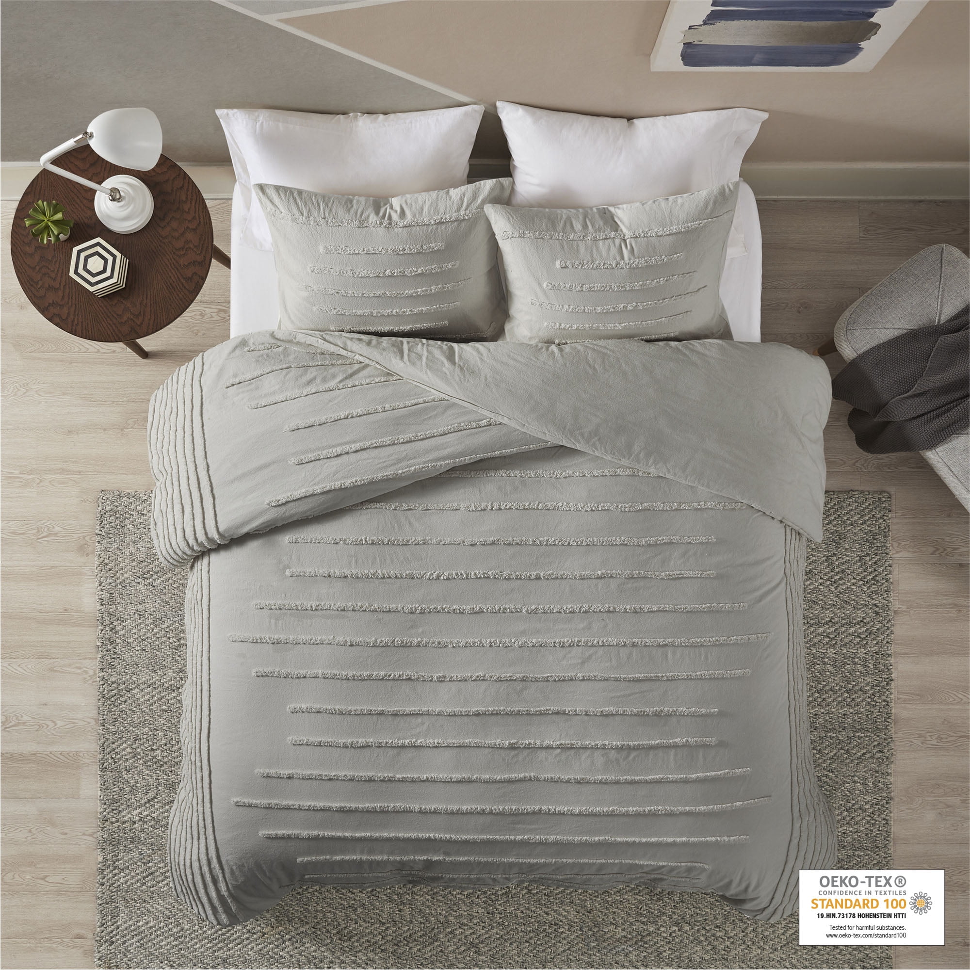 Home Essence Apartment Ronan 3 Piece Cotton Chenille Comforter Set