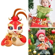 SeekLGT Chinese New Year Plush Toy Year of the Snake Doll Soft Zodiac Stuffed Animal Lunar New Year Mascot Holiday Home Decoration Gift for Kids Adults 2026