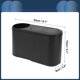 thumbnail image 4 of Bote de basura para automóvil Unique Bargains con soporte para taza, colgante para asientos delanteros y traseros, color negro, 1 pieza, 4 of 6