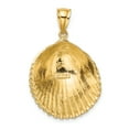 thumbnail image 4 of Charms Collection 14K Textured Scallop Shell Charm, 4 of 4