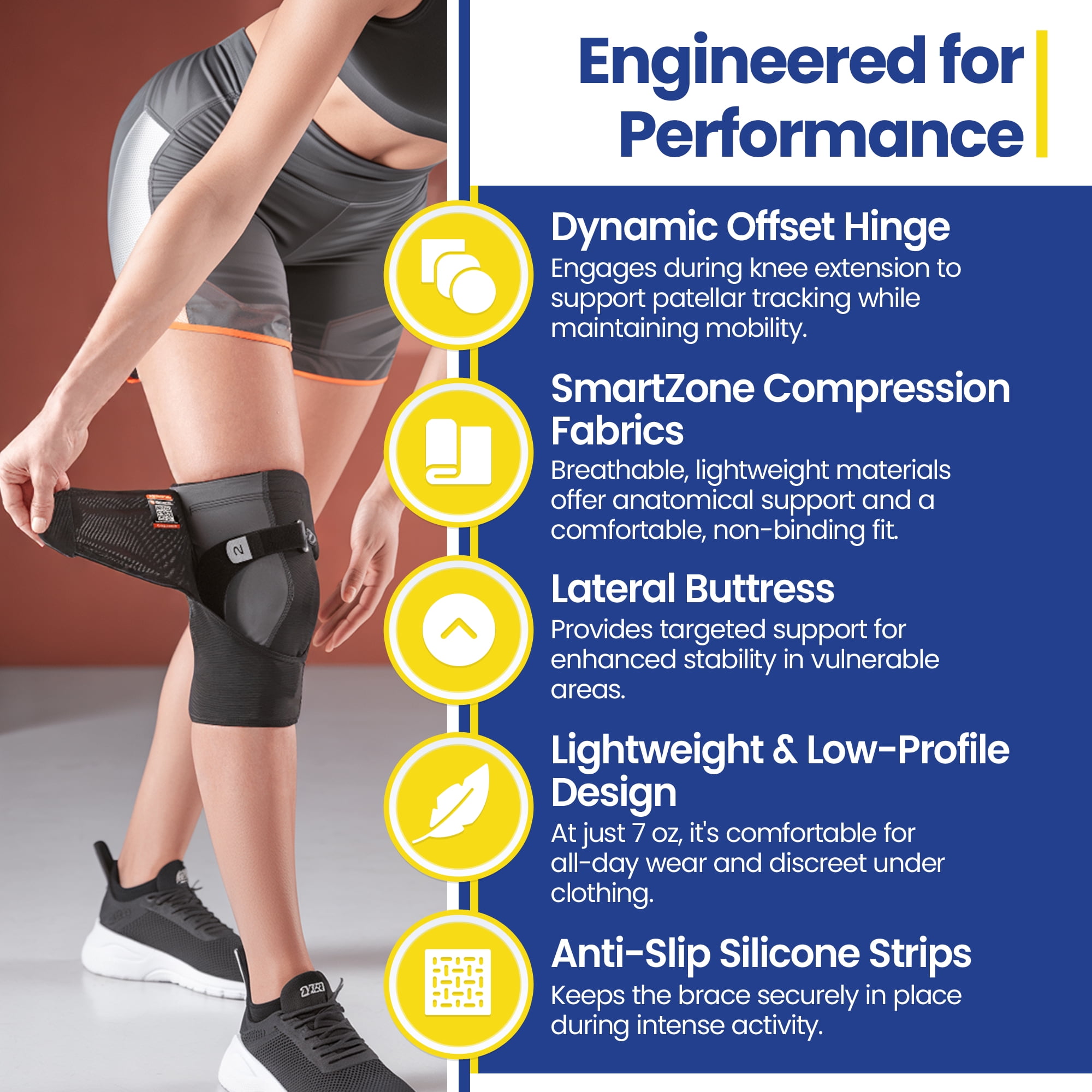 Breg FreeRunner Knee Brace L1820 - Advanced Patellofemoral Support for Active Lifestyles