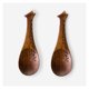 thumbnail image 3 of Utensilios de cocina, cuchara de madera tallada a mano con forma de animal para revolver y cocinar, adecuada para arroz, ensalada, cubiertos reutilizables, 3 of 5