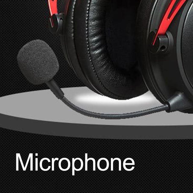 Gwong Electrónica Barra de micrófono enchufable Auricular de reducción de ruido Hyperx Cloud Windshield Mic Rod para el juego