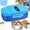 Sky Blue, variant on MPOW Cordless Electric Lunch Box, Heated Lunch Box for Kids, Battery Powered with Automatic Scheduled Heating - 2 Compartments & 2 Temperature Zones(Sky Blue)