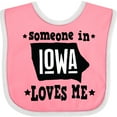 thumbnail image 3 of Inktastic Someone in Iowa Loves Me Souvenir Boys or Girls Baby Bib, 3 of 4