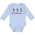thumbnail image 3 of Inktastic My 1st Mardi Gras Fleur De Lis Boys or Girls Long Sleeve Baby Bodysuit, 3 of 5
