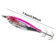 thumbnail image 4 of Señuelo Pesca Luminoso Anzuelos Calamar Anzuelo Artificial Cebos Jigging () Rosa, 4 of 4